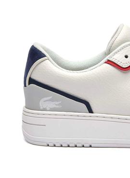 Sneaker Lacoste L001 0321 Bianco Blu Navy Uomo