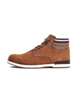 Bottoni Tommy Hilfiger Suede Marrone per Uomo