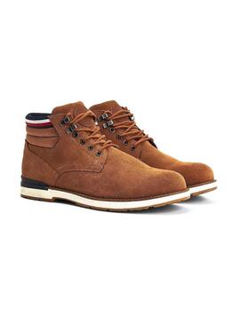 Bottoni Tommy Hilfiger Suede Marrone per Uomo