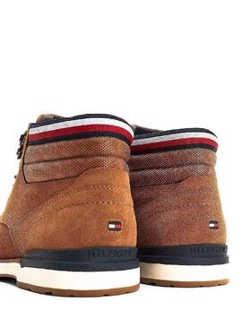 Bottoni Tommy Hilfiger Suede Marrone per Uomo