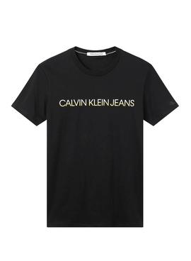 T-Shirt Calvin Klein Jeans Instit Nero