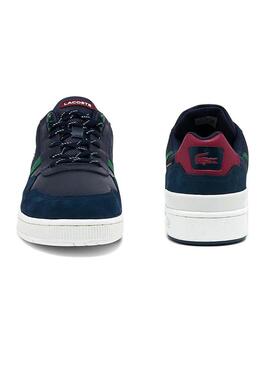 Sneaker Lacoste T-Clip Blu Navy Piel per Uomo