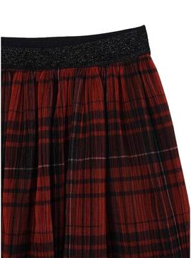 Gonna Mayoral Tulle Tartan Rosso per Bambina