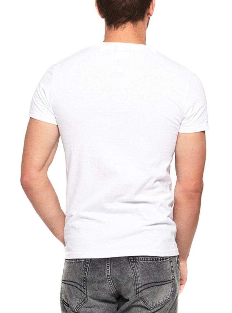 T-Shirt Superdry Malibu Bianco Uomo