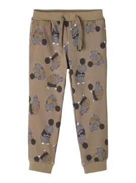 Pantaloni Name It Nasonny Verde per Bambino