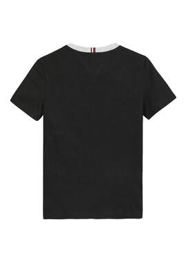 T-Shirt Tommy Hilfiger Esential Color Block Nero