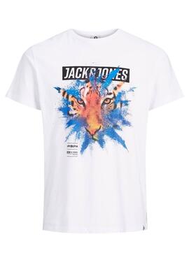 T-Shirt Jack and Jones JCorico Blanco per uomo