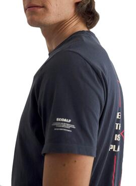 T-Shirt Ecoalf Andermalf Blu Navy per Uomo