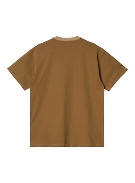 T-Shirt Carhartt Tonare Camel per Uomo