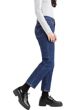 Jeans Levis 501 Crop Salsa per Donna