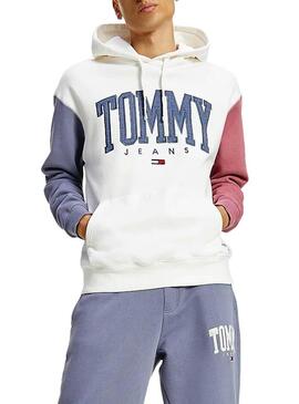 Felpa Tommy Jeans Collegiate Cappuccio Uomo