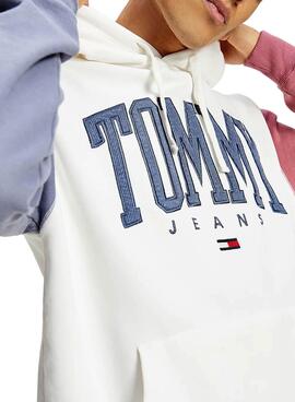 Felpa Tommy Jeans Collegiate Cappuccio Uomo