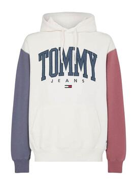 Felpa Tommy Jeans Collegiate Cappuccio Uomo