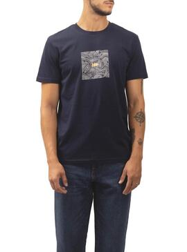 T-Shirt Klout Isobaras Blu Navy per Uomo