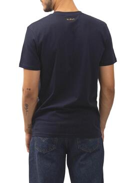 T-Shirt Klout Isobaras Blu Navy per Uomo