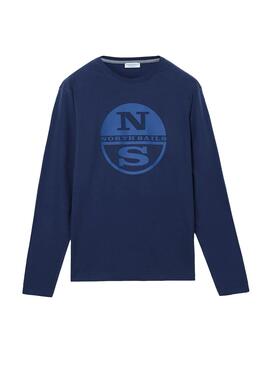 T-Shirt North Sails Basic  Lungo Blu Navy per Uomo