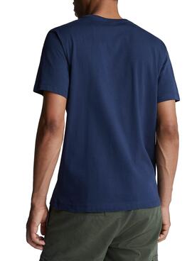 T-Shirt North Sails Logo Blu per Uomo