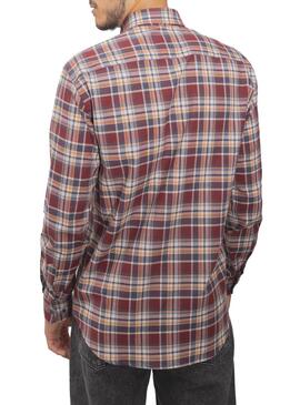 Camicia Klout Harris Granata per Uomo