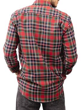 Camicia Klout Royal Stewart Rosso per Uomo