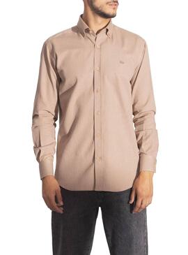 Camicia Klout Solpor Beige per Uomo