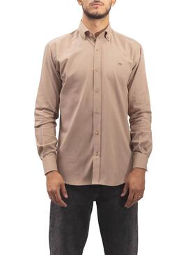 Camicia Klout Solpor Beige per Uomo