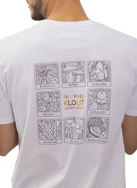 T-Shirt Klout Fall Vibes Bianco per Uomo