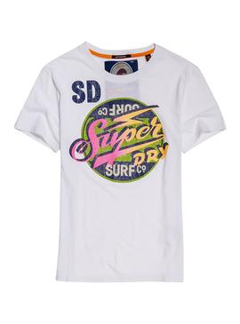 T- Shirt Superdry Reworked White