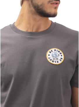 T-Shirt Klout Be Kind Grigio per Uomo