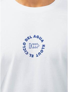 T-Shirt Klout Water Cycle Bianco per Uomo