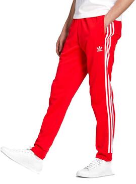 Pantaloni Tuta sportiva Adidas SST Rosso per Uomo