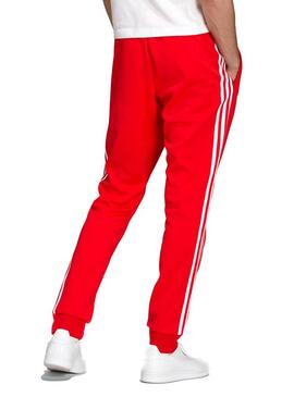 Pantaloni Tuta sportiva Adidas SST Rosso per Uomo