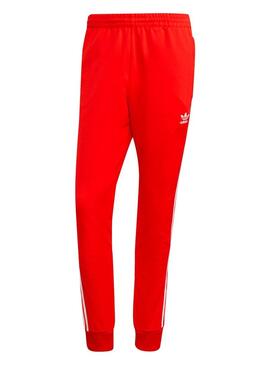Pantaloni Tuta sportiva Adidas SST Rosso per Uomo