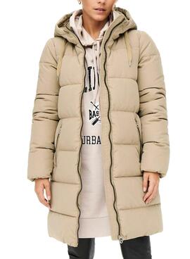 Giacca Only Dolly Puffer Beige per Donna