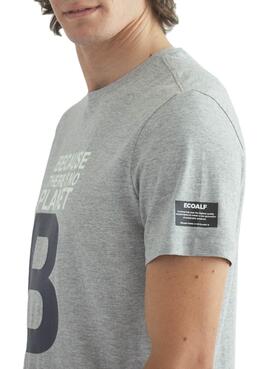 T-Shirt Ecoalf Great B Grigio per Uomo