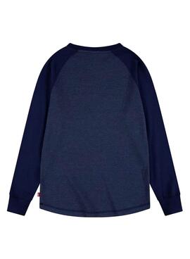 T-Shirt Levis Cialda Blu per Bambino