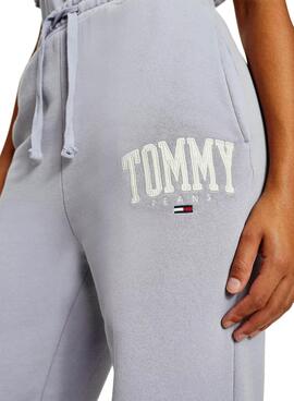 Pantaloni Tuta sportiva Tommy Collegiate Jeans Lilla Donna