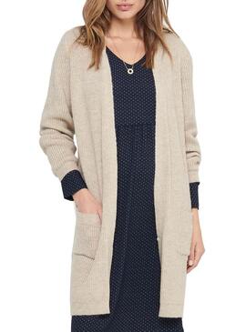 Cardigan Only Giada Beige per Donna