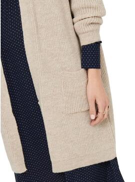 Cardigan Only Giada Beige per Donna