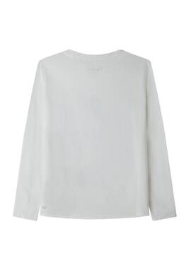 T-Shirt Pepe Jeans Tricia Bianco per Bambina