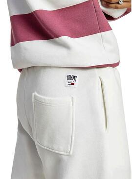 Pantaloni Tuta sportiva Tommy Jeans Collegiate Bianco