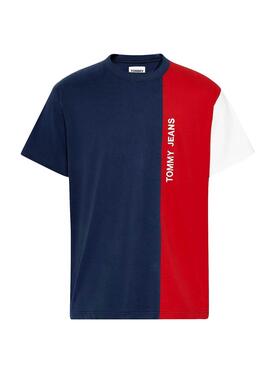 T-Shirt Tommy Jeans Colorblock per Uomo