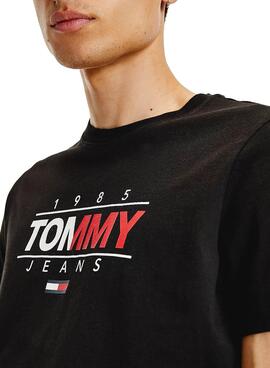 T-Shirt Tommy Jeans Essential Graphic Nero Per Uomo