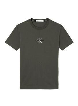 T-Shirt Calvin Klein New Iconic Essential Grigio Per Uomo