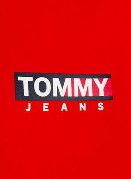 Felpa Tommy Jeans Entry Graphic Rosso Uomo