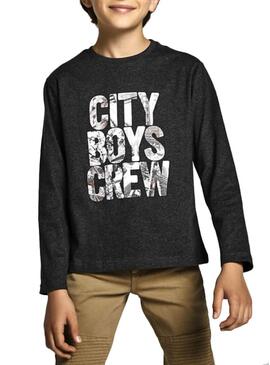 T-Shirt Mayoral `Ragazzi di città Crew´Grigio per Bambino