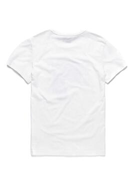 T-Shirt G-Star Graphic 45 Bianco Uomo