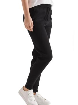 Pantaloni Superdry Joger Studios Nero per Donna