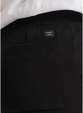 Pantaloni Superdry Joger Studios Nero per Donna