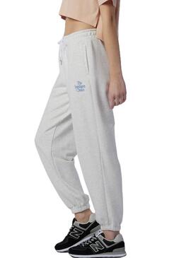 Pantaloni Tuta sportiva New Balance Atletica Grigio Donna