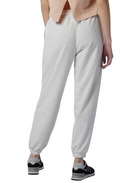 Pantaloni Tuta sportiva New Balance Atletica Grigio Donna